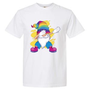 Dabbing Gnome Rainbow Garment-Dyed Heavyweight T-Shirt