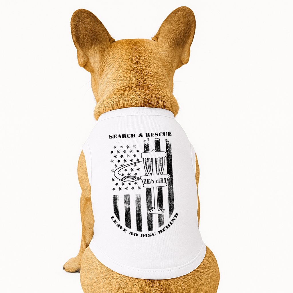 Disc Golf Rescue Squad Never Lose a Disc Black Doggie Tank
