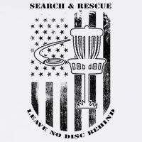 Disc Golf Rescue Squad Never Lose a Disc Black Doggie Tank