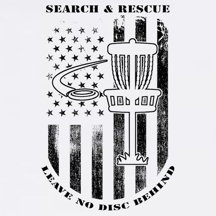 Disc Golf Rescue Squad Never Lose a Disc Black Doggie Tank