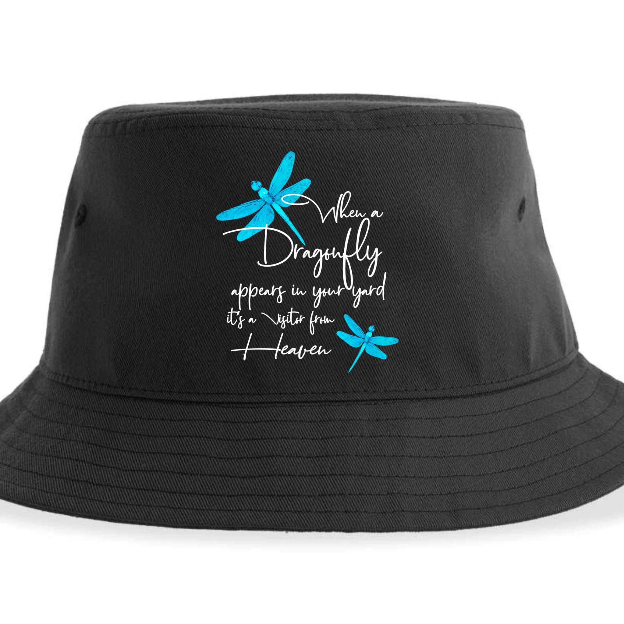Dragonfly Gift Spiritual Faith Dragonflies Sustainable Bucket Hat