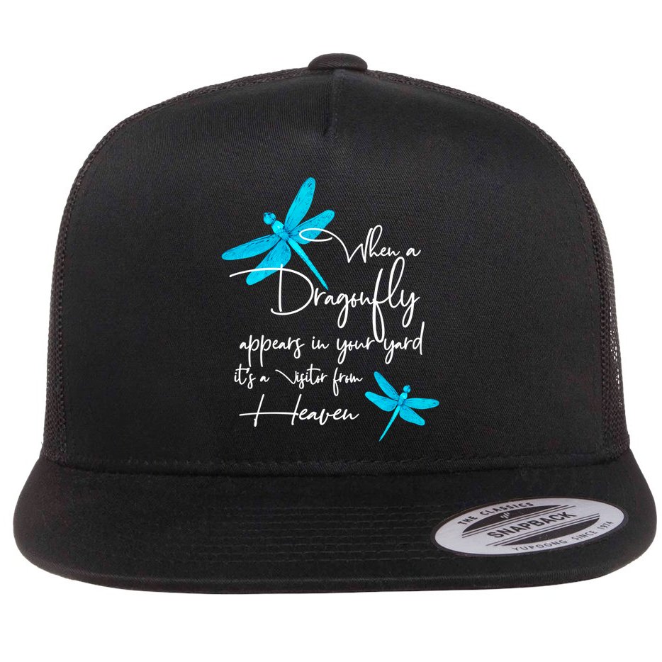 Dragonfly Gift Spiritual Faith Dragonflies Flat Bill Trucker Hat