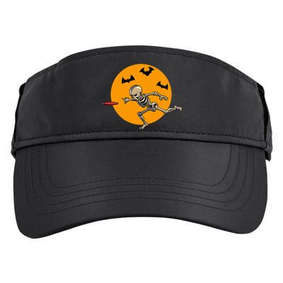 Disc Golfing Skeleton Halloween Disc Golf Halloween Adult Drive Performance Visor