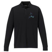 Dragonfly Gift Spirit Animal Chakra Color Dragonflies Performance Long Sleeve Polo