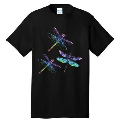 Dragonfly Gift Spirit Animal Chakra Color Dragonflies Tall T-Shirt