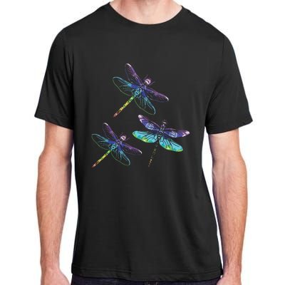 Dragonfly Gift Spirit Animal Chakra Color Dragonflies Adult ChromaSoft Performance T-Shirt