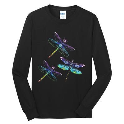 Dragonfly Gift Spirit Animal Chakra Color Dragonflies Tall Long Sleeve T-Shirt