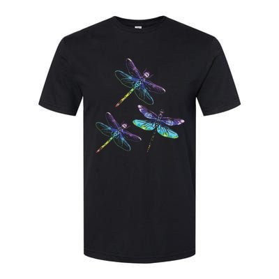 Dragonfly Gift Spirit Animal Chakra Color Dragonflies Softstyle CVC T-Shirt