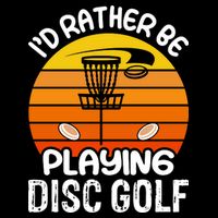 Disc Golf Shirt I'd Rather Be Playing Disc Golf Doggie Tank