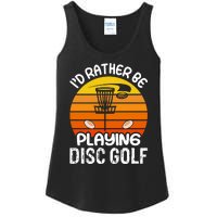 Disc Golf Shirt I'd Rather Be Playing Disc Golf Ladies Essential Tank