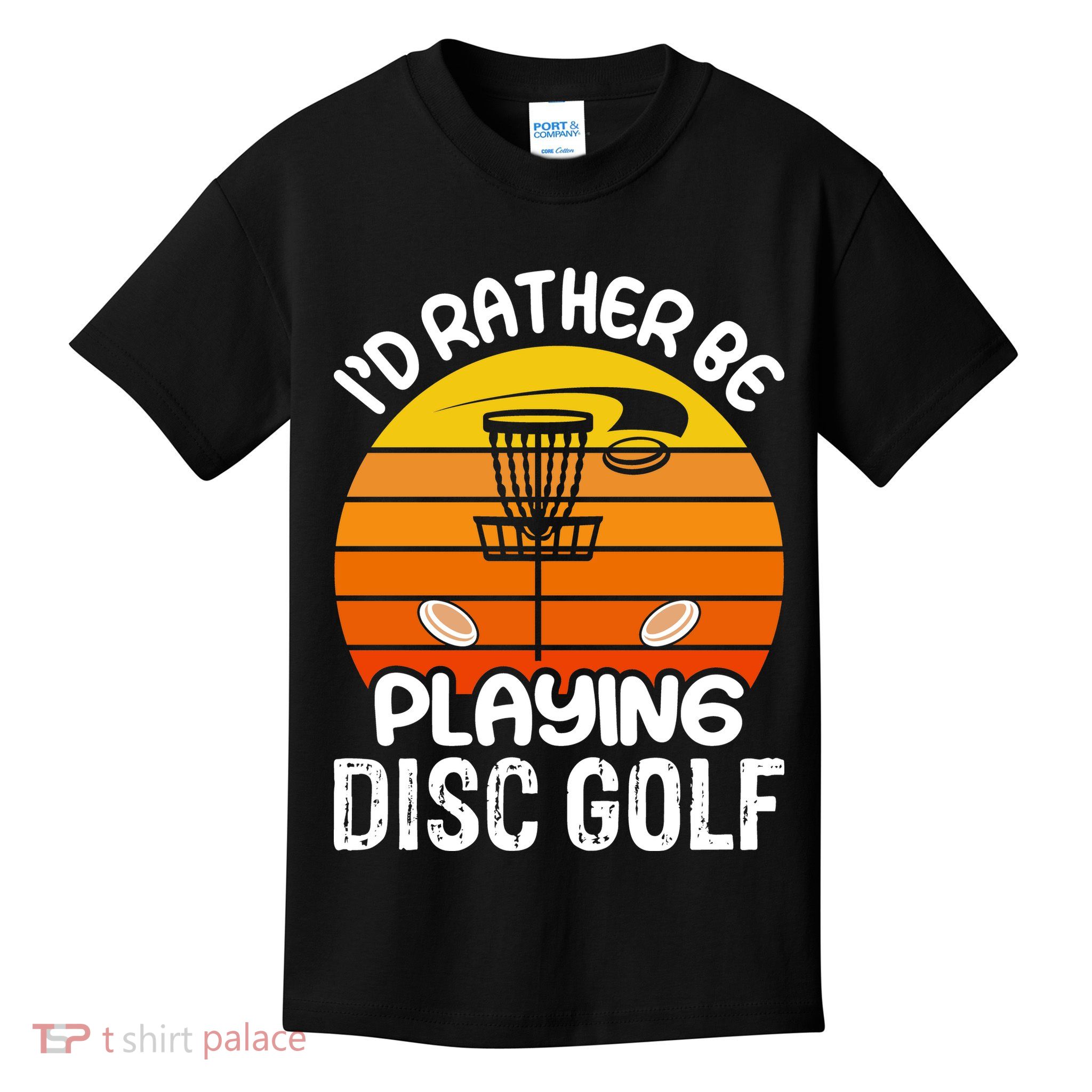 Disc Golf Shirt I'd Rather Be Playing Disc Golf Kids T-Shirt