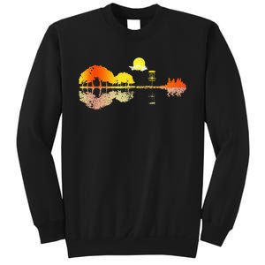 Disc Golf Sunset Guitar Guitarist Player Golfing Sweatshirt