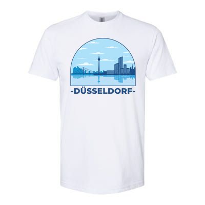 Dusseldorf Germany Skyline Softstyle® CVC T-Shirt