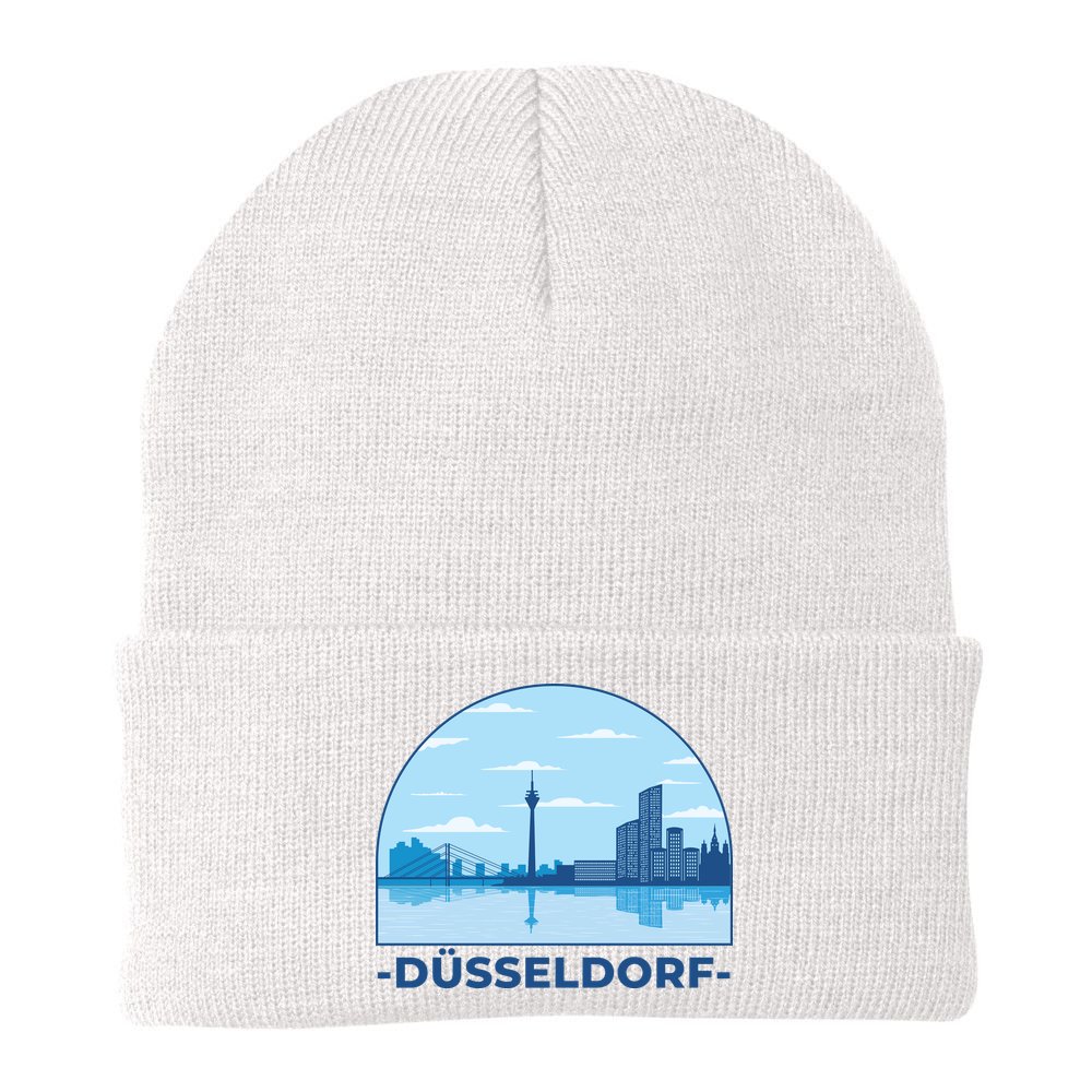 Dusseldorf Germany Skyline Beanie