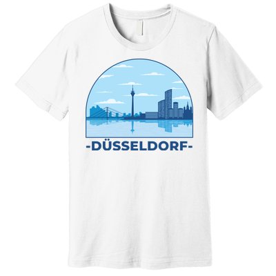 Dusseldorf Germany Skyline Premium T-Shirt