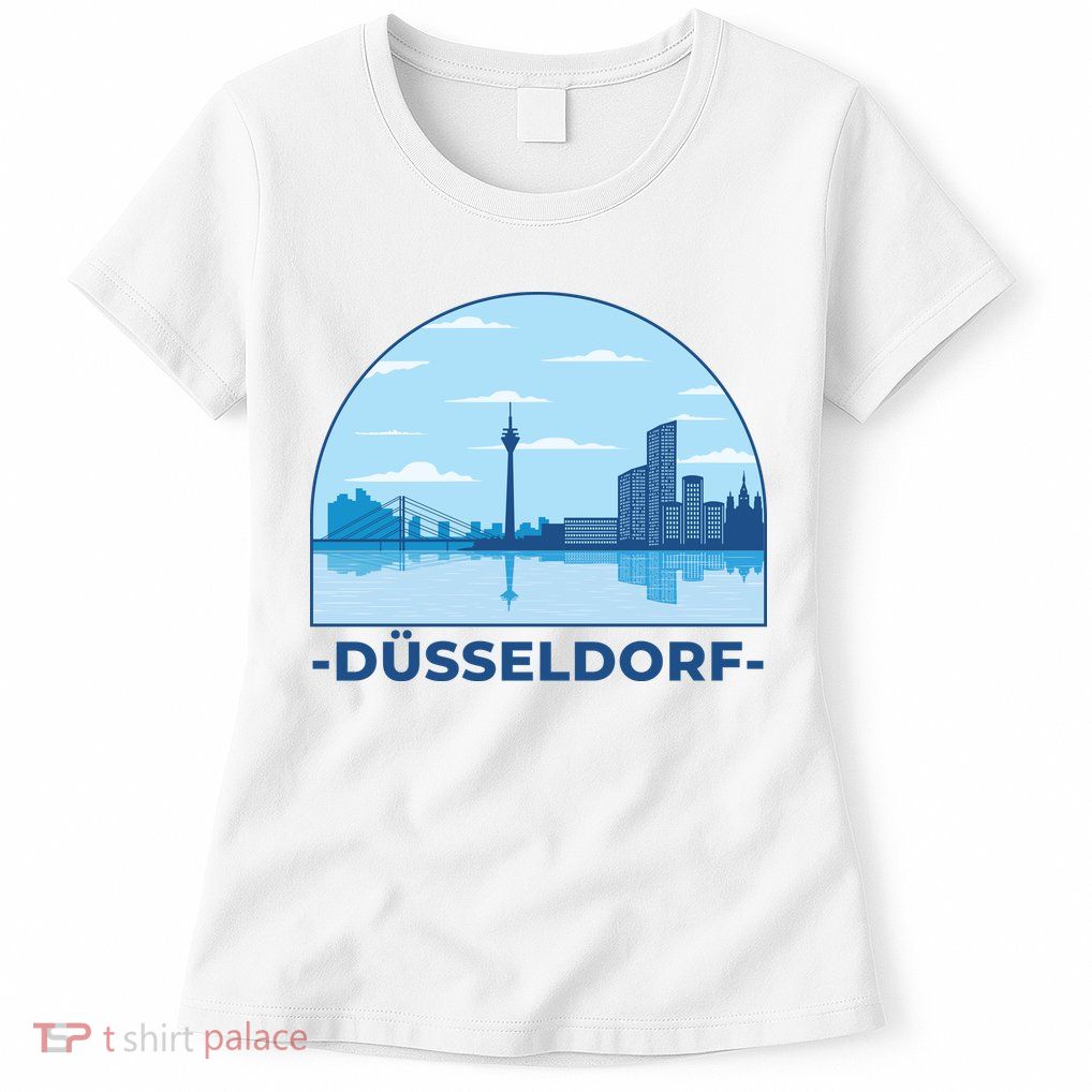Dusseldorf Germany Skyline Women's T-Shirt