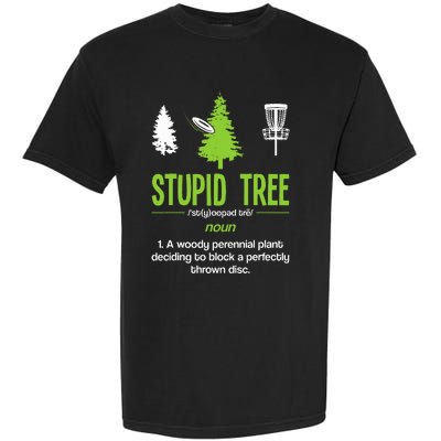 Disc Golf Stupid Tree Noun Dictionary Gift Midrange Driver Garment-Dyed Heavyweight T-Shirt