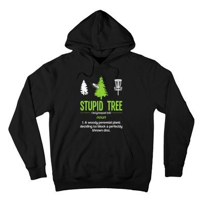 Disc Golf Stupid Tree Noun Dictionary Gift Midrange Driver Hoodie