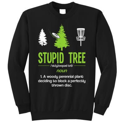 Disc Golf Stupid Tree Noun Dictionary Gift Midrange Driver Sweatshirt