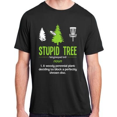 Disc Golf Stupid Tree Noun Dictionary Gift Midrange Driver Adult ChromaSoft Performance T-Shirt