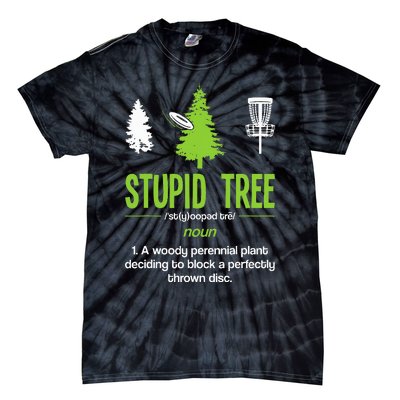 Disc Golf Stupid Tree Noun Dictionary Gift Midrange Driver Tie-Dye T-Shirt