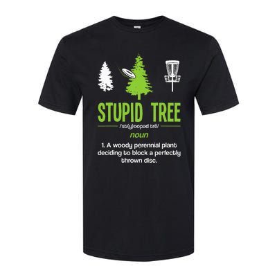 Disc Golf Stupid Tree Noun Dictionary Gift Midrange Driver Softstyle CVC T-Shirt