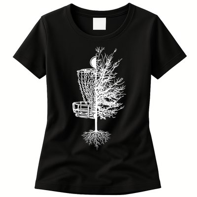 Disc Golf Shirt Basket Tree Frisbee Golf TShirt Womens T-Shirt