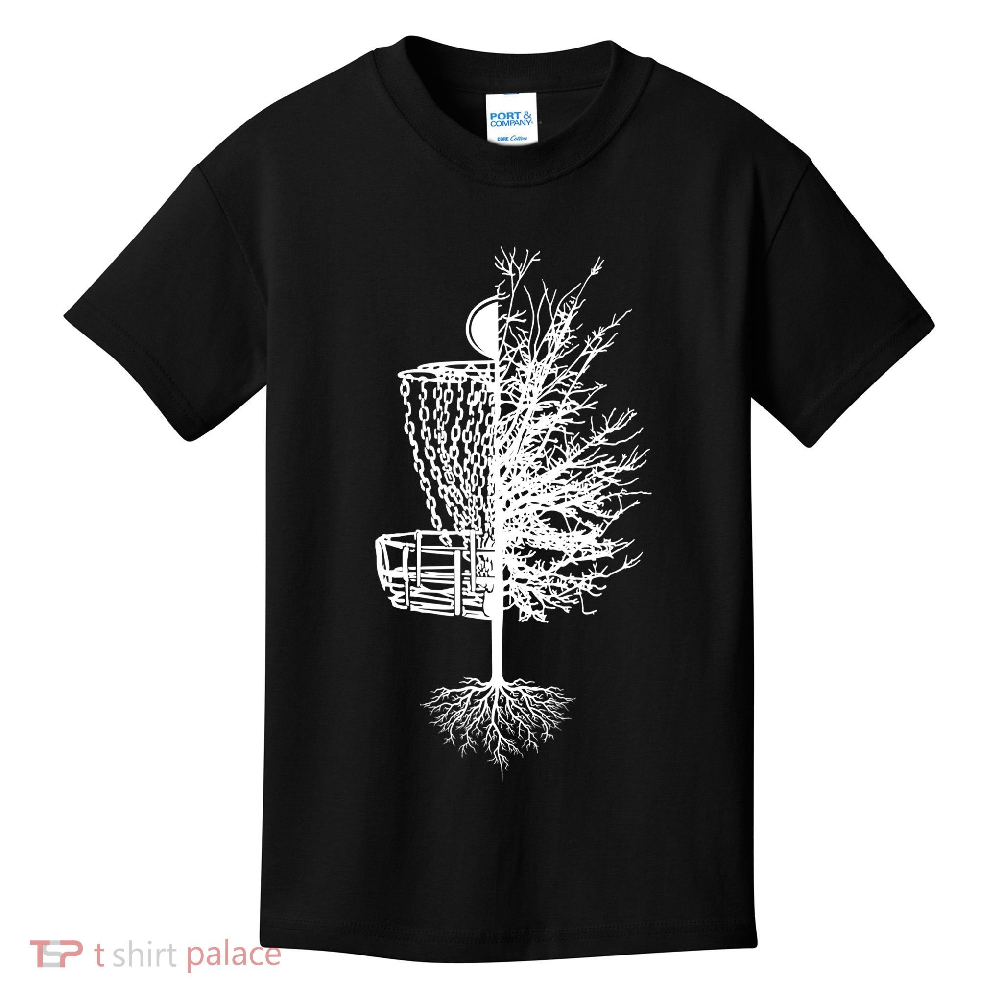 Disc Golf Shirt Basket Tree Frisbee Golf TShirt Kids T-Shirt