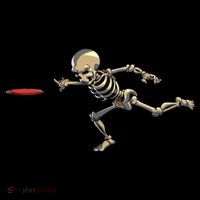 Disc Golfing Skeleton Halloween Disc Golf Halloween Tall T-Shirt