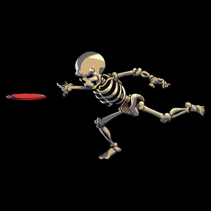 Disc Golfing Skeleton Halloween Disc Golf Halloween Womens Tank Top