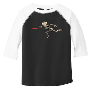 Disc Golfing Skeleton Halloween Disc Golf Halloween Toddler Fine Jersey T-Shirt