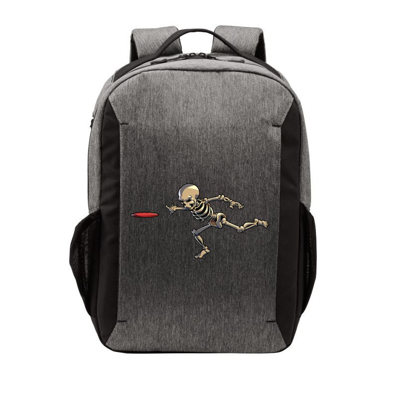 Disc Golfing Skeleton Halloween Disc Golf Halloween Vector Backpack