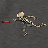 Disc Golfing Skeleton Halloween Disc Golf Halloween Vector Backpack