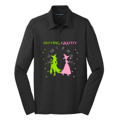 Defying Gravity Sparkles Silk Touch Performance Long Sleeve Polo