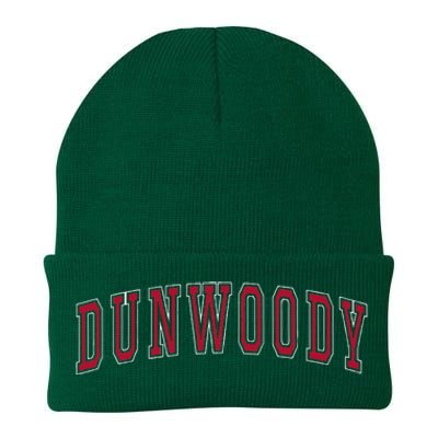 Dunwoody Georgia Souvenir Sport College Style Text Knit Cap Winter Beanie