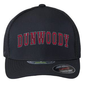 Dunwoody Georgia Souvenir Sport College Style Text Flexfit Unipanel Trucker Cap