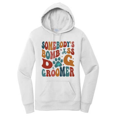 Dog Groomer Somebodys Bomb As Dog Groomer Women's Pullover Hoodie