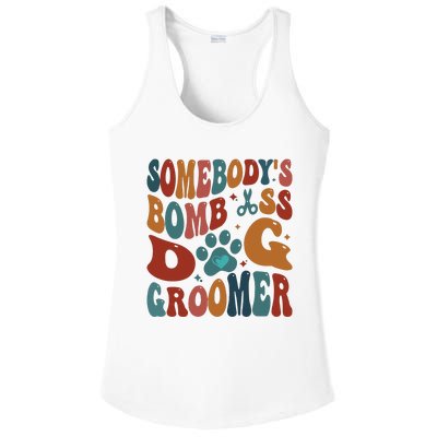 Dog Groomer Somebodys Bomb As Dog Groomer Ladies PosiCharge Competitor Racerback Tank