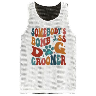 Dog Groomer Somebodys Bomb As Dog Groomer Mesh Reversible Basketball Jersey Tank