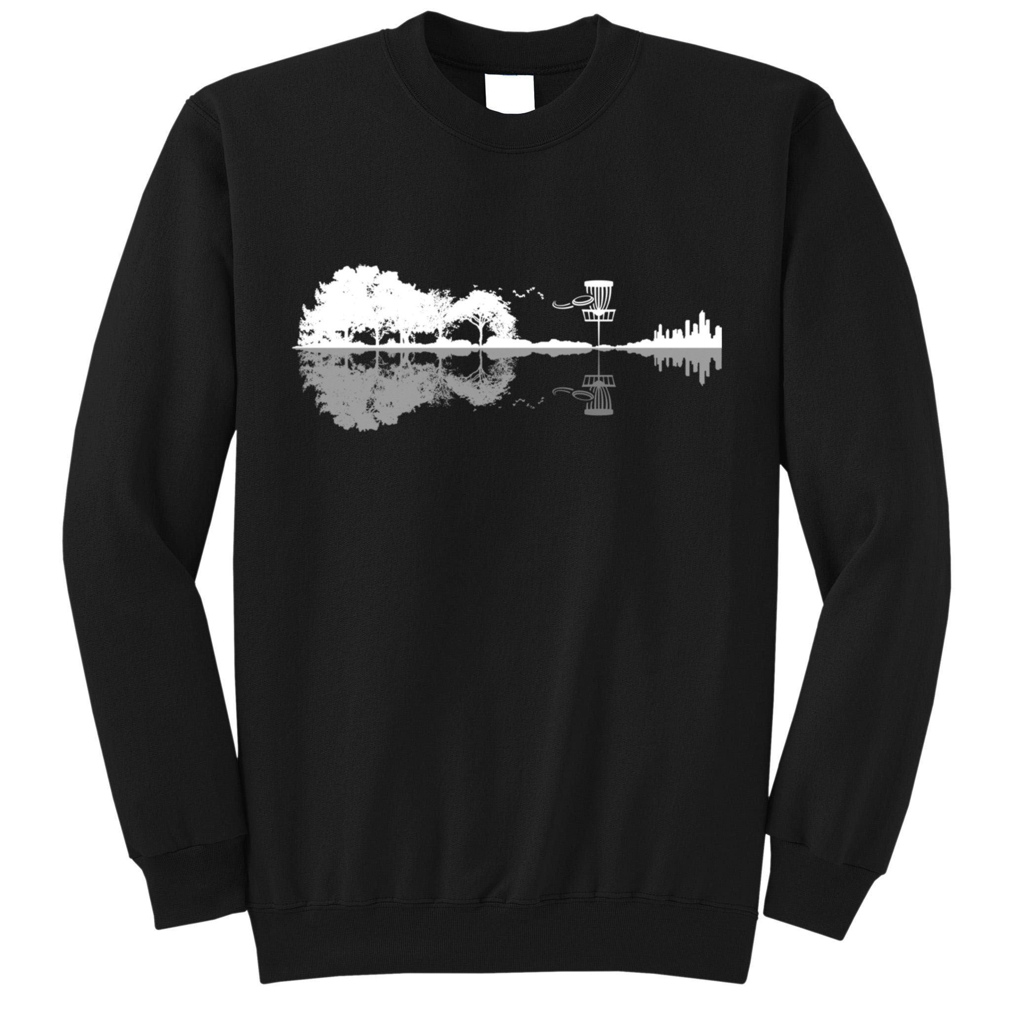 Disc Golf Sunset Guitar Guitarist Player Outfit Gift For Those Who Play Frolf Tall Sweatshirt