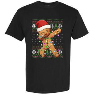 Dabbing Gingerbread Santa Christmas Boy  Xmas Cookie Garment-Dyed Heavyweight T-Shirt