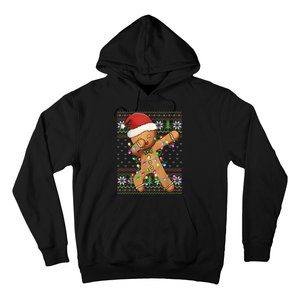 Dabbing Gingerbread Santa Christmas Boy  Xmas Cookie Hoodie