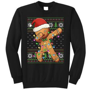 Dabbing Gingerbread Santa Christmas Boy  Xmas Cookie Sweatshirt