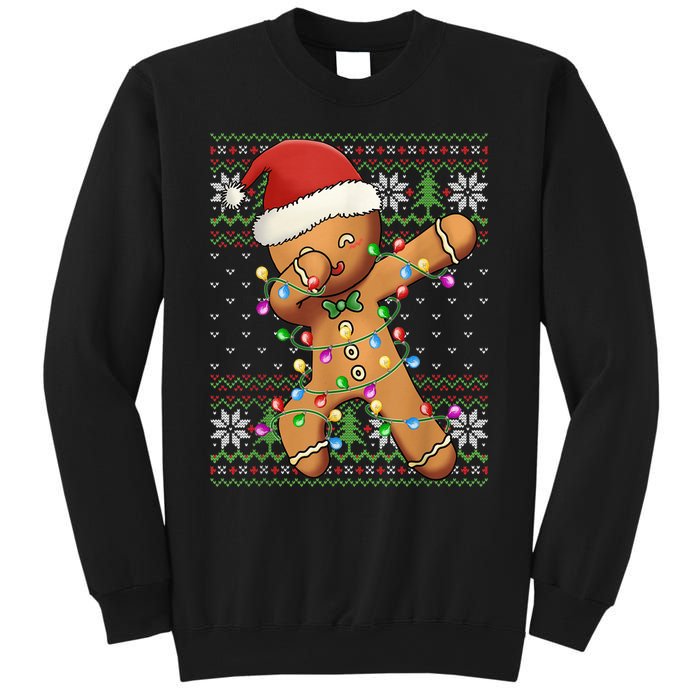 Dabbing Gingerbread Santa Christmas Boy  Xmas Cookie Sweatshirt