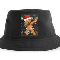 Dabbing Gingerbread Santa Christmas Boy  Xmas Cookie Sustainable Bucket Hat