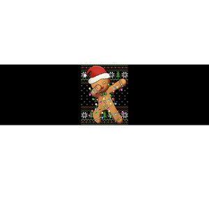 Dabbing Gingerbread Santa Christmas Boy  Xmas Cookie Bumper Sticker