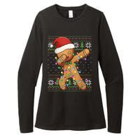 Dabbing Gingerbread Santa Christmas Boy  Xmas Cookie Womens CVC Long Sleeve Shirt