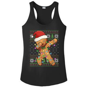 Dabbing Gingerbread Santa Christmas Boy  Xmas Cookie Ladies PosiCharge Competitor Racerback Tank