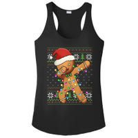 Dabbing Gingerbread Santa Christmas Boy  Xmas Cookie Ladies PosiCharge Competitor Racerback Tank