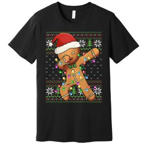 Dabbing Gingerbread Santa Christmas Boy  Xmas Cookie Premium T-Shirt